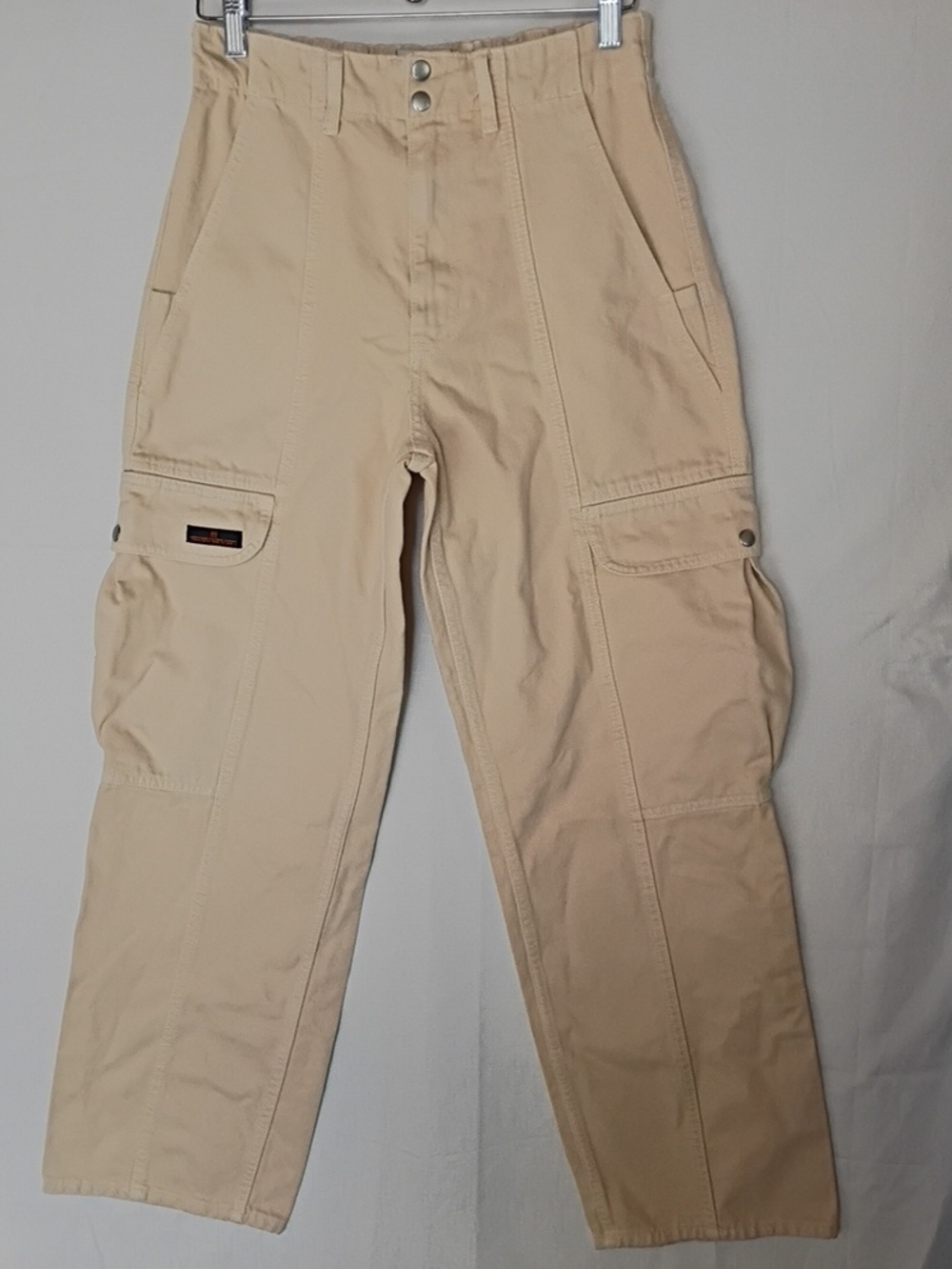 BDG Women's Cream Urban Outfitters Y2k Cargo Pants Unisex Size 27